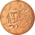 France, 2 Euro Cent, 1999, AU(55-58), Copper Plated Steel, KM:1283