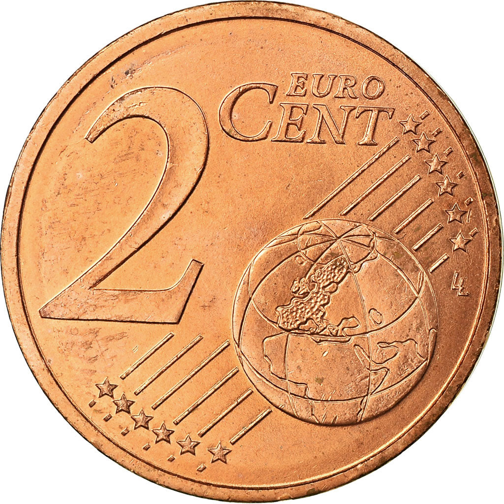 France, 2 Euro Cent, 1999, AU(55-58), Copper Plated Steel, KM:1283