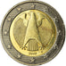 GERMANIA - REPUBBLICA FEDERALE, 2 Euro, 2002, BB, Bi-metallico, KM:214