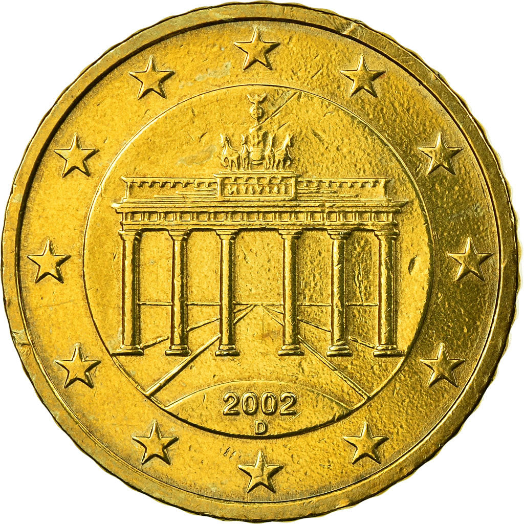 Federale Duitse Republiek, 50 Euro Cent, 2002, PR, Tin, KM:212