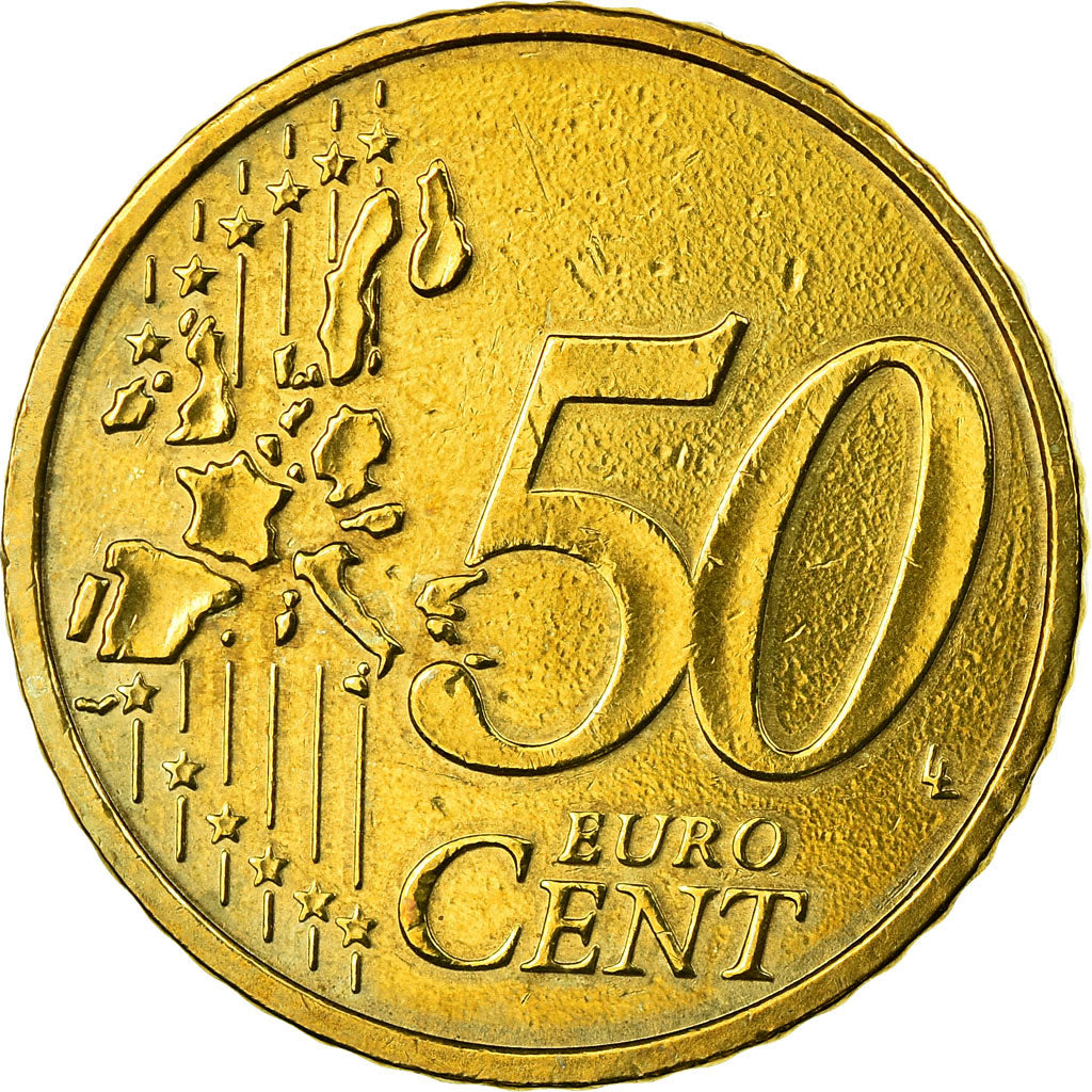 Federale Duitse Republiek, 50 Euro Cent, 2002, PR, Tin, KM:212