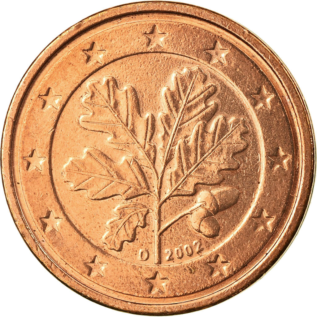 GERMANIA - REPUBBLICA FEDERALE, 2 Euro Cent, 2002, SPL-, Acciaio placcato rame