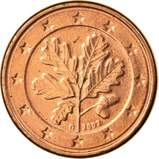 GERMANY - FEDERAL REPUBLIC, Euro Cent, 2002, AU(55-58), Copper Plated Steel