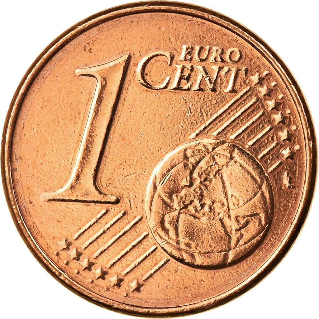 GERMANY - FEDERAL REPUBLIC, Euro Cent, 2002, AU(55-58), Copper Plated Steel