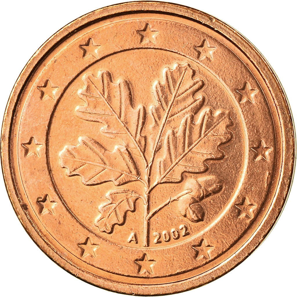 GERMANIA - REPUBBLICA FEDERALE, 2 Euro Cent, 2002, SPL-, Acciaio placcato rame