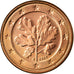 GERMANY - FEDERAL REPUBLIC, Euro Cent, 2002, EF(40-45), Copper Plated Steel