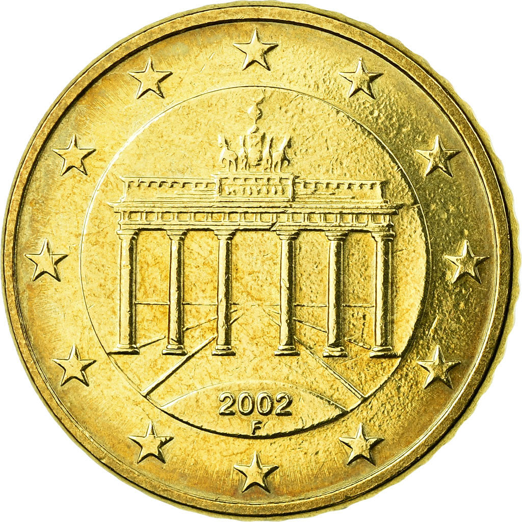 Federale Duitse Republiek, 50 Euro Cent, 2002, ZF, Tin, KM:212
