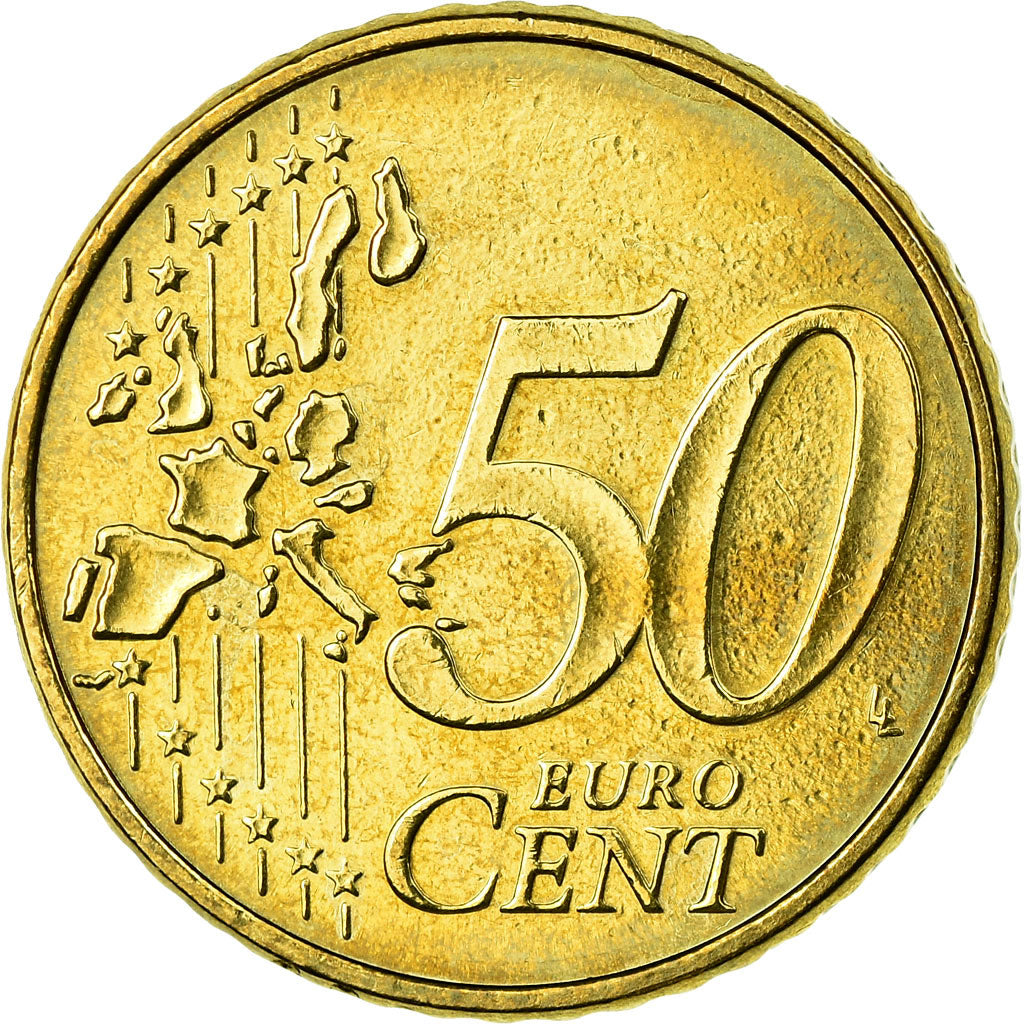 Federale Duitse Republiek, 50 Euro Cent, 2002, ZF, Tin, KM:212