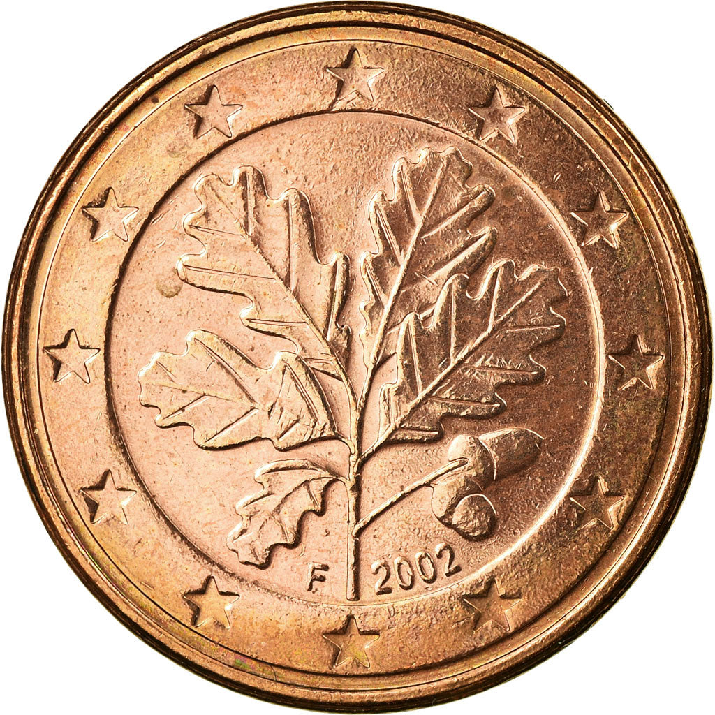 Bundesrepublik Deutschland, 5 Euro Cent, 2002, SS, Copper Plated Steel, KM:209