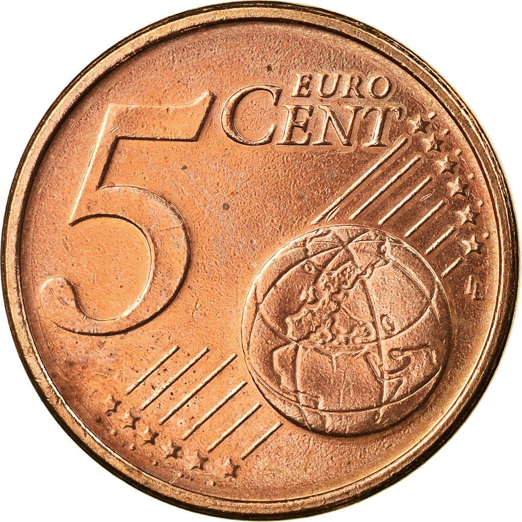 Bundesrepublik Deutschland, 5 Euro Cent, 2002, SS, Copper Plated Steel, KM:209