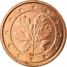 GERMANY - FEDERAL REPUBLIC, 2 Euro Cent, 2002, EF(40-45), Copper Plated Steel