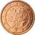 GERMANY - FEDERAL REPUBLIC, 2 Euro Cent, 2002, EF(40-45), Copper Plated Steel