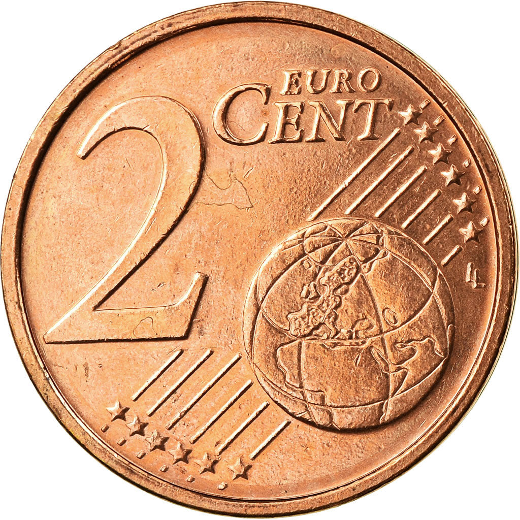 GERMANY - FEDERAL REPUBLIC, 2 Euro Cent, 2002, EF(40-45), Copper Plated Steel