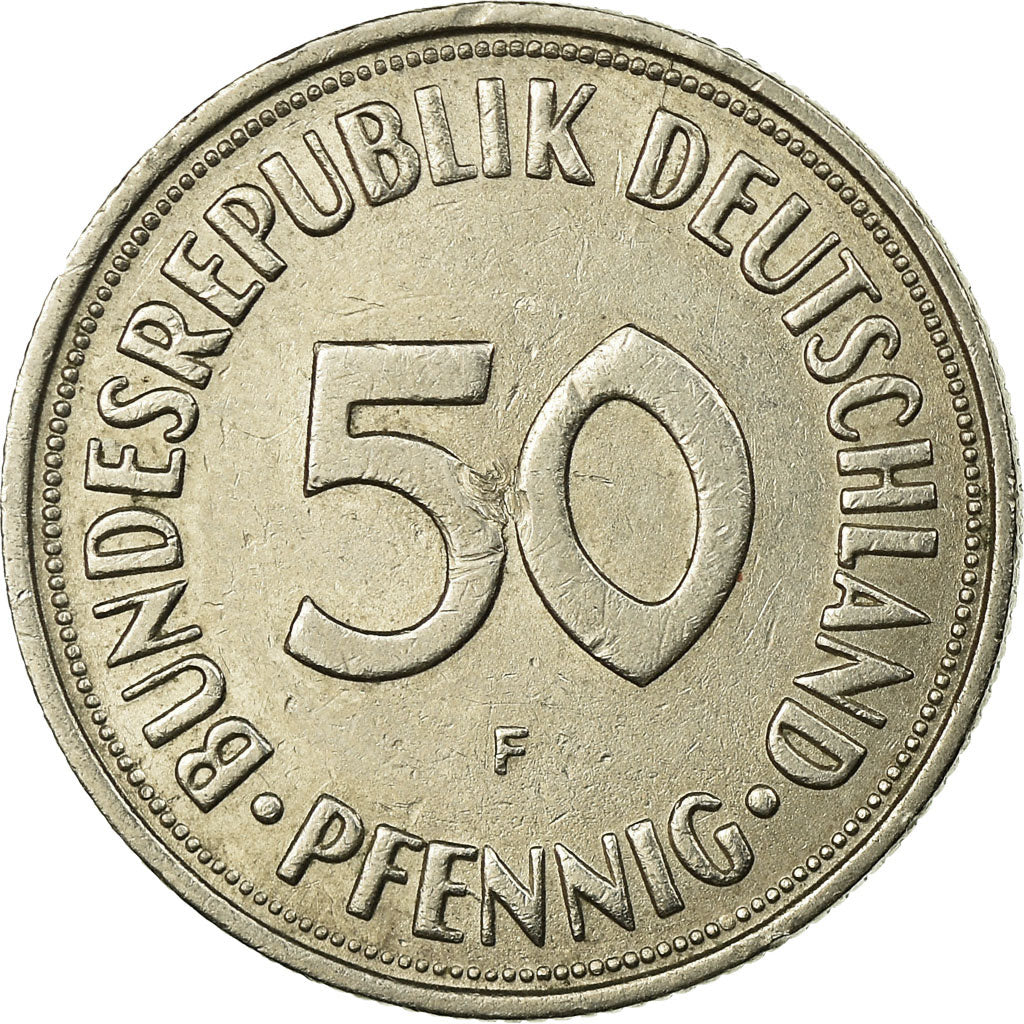 Münze, Bundesrepublik Deutschland, 50 Pfennig, 1950, Stuttgart, SS