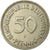 Moneta, Niemcy - RFN, 50 Pfennig, 1950, Stuttgart, EF(40-45), Miedź-Nikiel