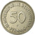 Moeda, ALEMANHA - REPÚBLICA FEDERAL, 50 Pfennig, 1950, Stuttgart, EF(40-45)