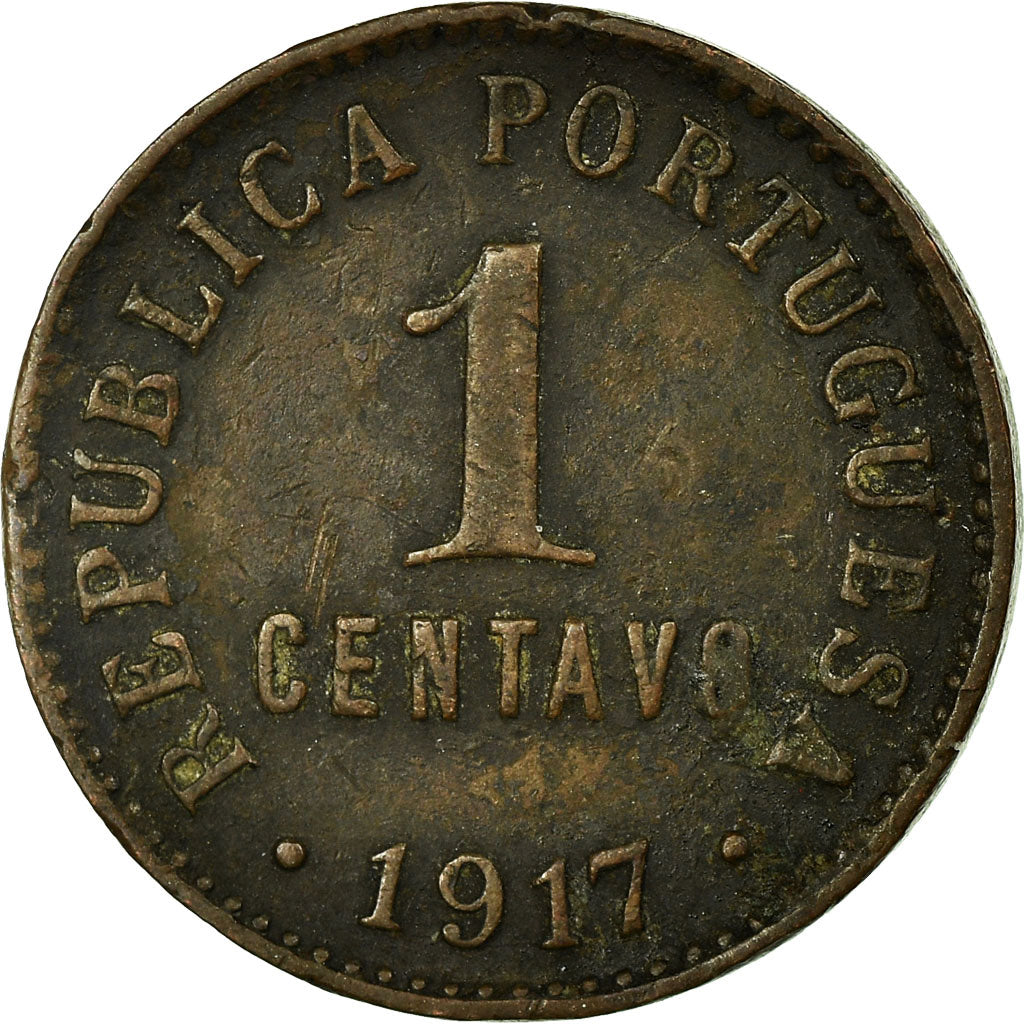 Monnaie, Portugal, Centavo, 1917, TB, Bronze, KM:565