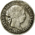 Moneta, Spagna, Isabel II, 2 Reales, 1863, Madrid, MB, Argento, KM:607.3