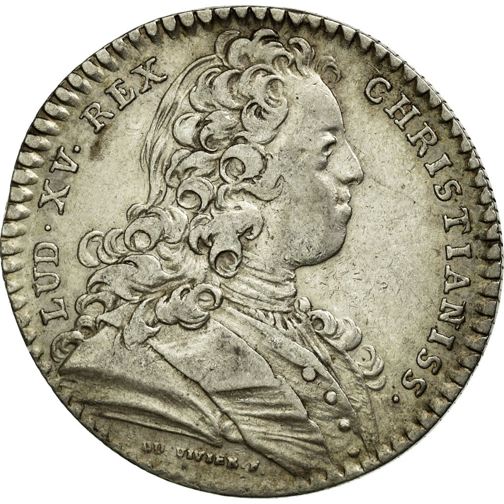 France, Token, Royal, 1728, EF(40-45), Silver, Feuardent:8737