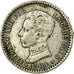 Coin, Spain, Alfonso XIII, 50 Centimos, 1904, Madrid, VF(30-35), Silver, KM:723