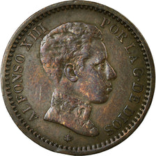 Coin, Spain, Alfonso XIII, 2 Centimos, 1905, Madrid, EF(40-45), Copper, KM:722