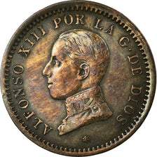 Coin, Spain, Alfonso XIII, 2 Centimos, 1911, Madrid, EF(40-45), Copper, KM:732