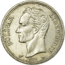 Moneda, Venezuela, Bolivar, 1965, MBC+, Plata, KM:37a