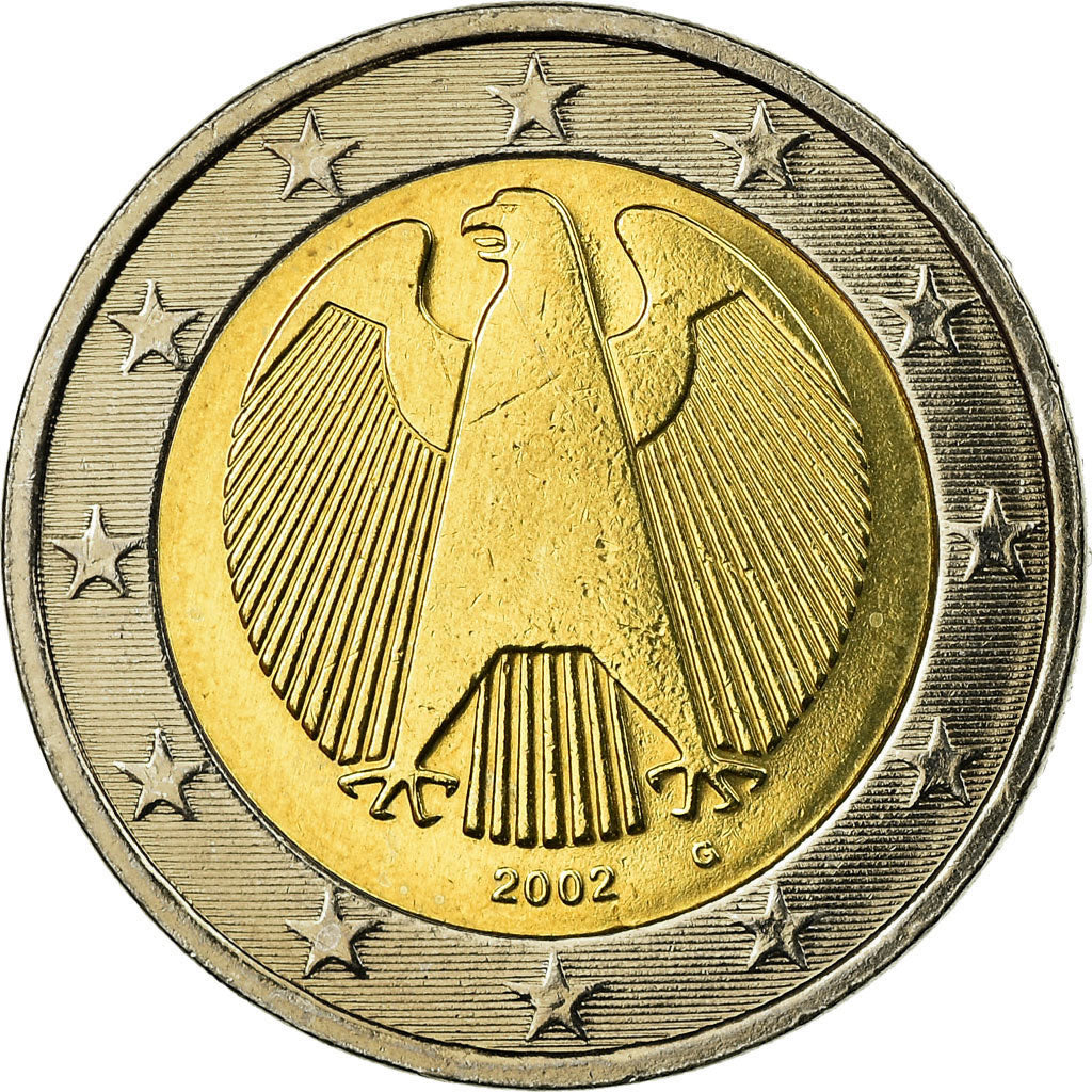 Bundesrepublik Deutschland, 2 Euro, 2002, SS, Bi-Metallic, KM:214