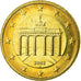 GERMANY - FEDERAL REPUBLIC, 50 Euro Cent, 2002, EF(40-45), Brass, KM:212