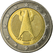 GERMANY - FEDERAL REPUBLIC, 2 Euro, 2002, EF(40-45), Bi-Metallic, KM:214