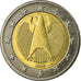 GERMANY - FEDERAL REPUBLIC, 2 Euro, 2002, EF(40-45), Bi-Metallic, KM:214