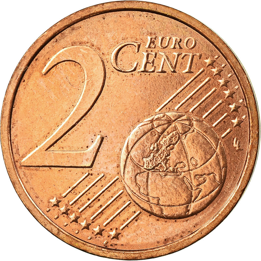 ALEMANIA - REPÚBLICA FEDERAL, 2 Euro Cent, 2002, EBC, Cobre chapado en acero
