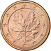 Federale Duitse Republiek, Euro Cent, 2002, ZF, Copper Plated Steel, KM:207