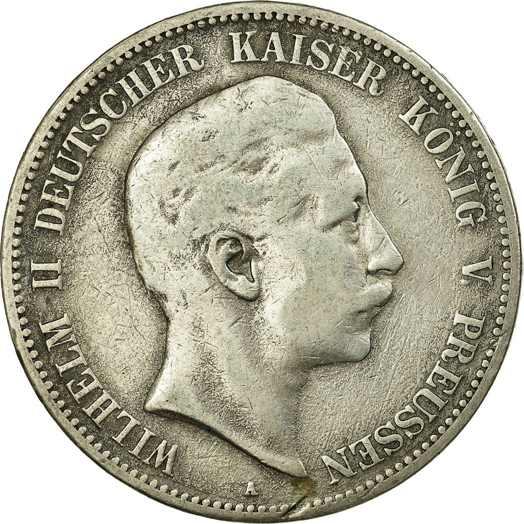 Coin, German States, PRUSSIA, Wilhelm II, 5 Mark, 1903, Berlin, VF(30-35)