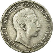Coin, German States, PRUSSIA, Wilhelm II, 5 Mark, 1903, Berlin, VF(30-35)