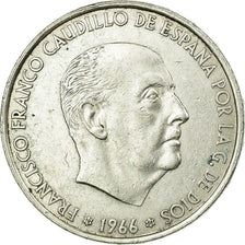 Munten, Spanje, Caudillo and regent, 100 Pesetas, 1966, Madrid, ZF, Zilver