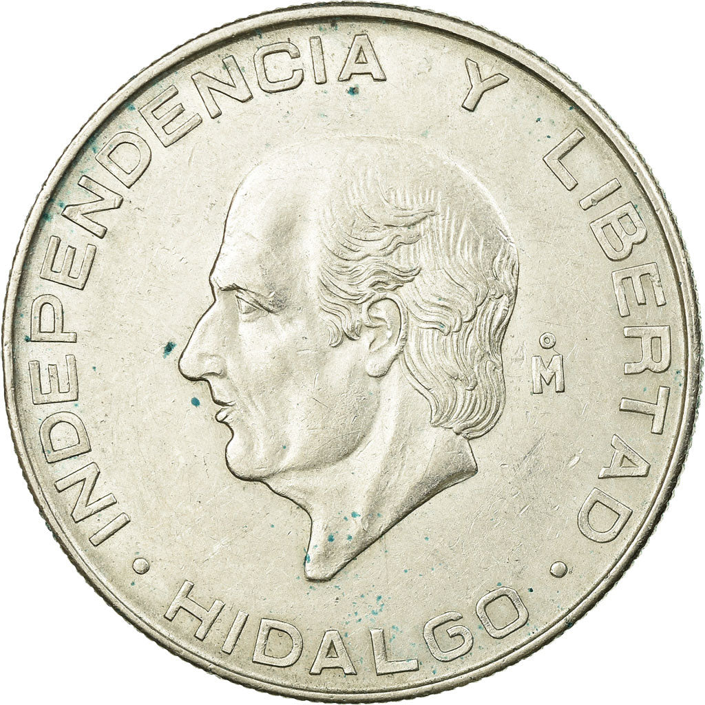 Coin, Mexico, 5 Pesos, 1955, Mexico City, EF(40-45), Silver, KM:469