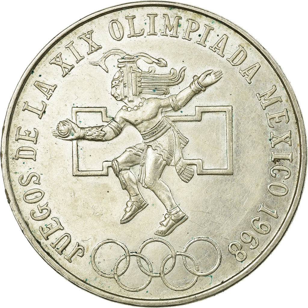 Coin, Mexico, 25 Pesos, 1968, Mexico City, EF(40-45), Silver, KM:479.1