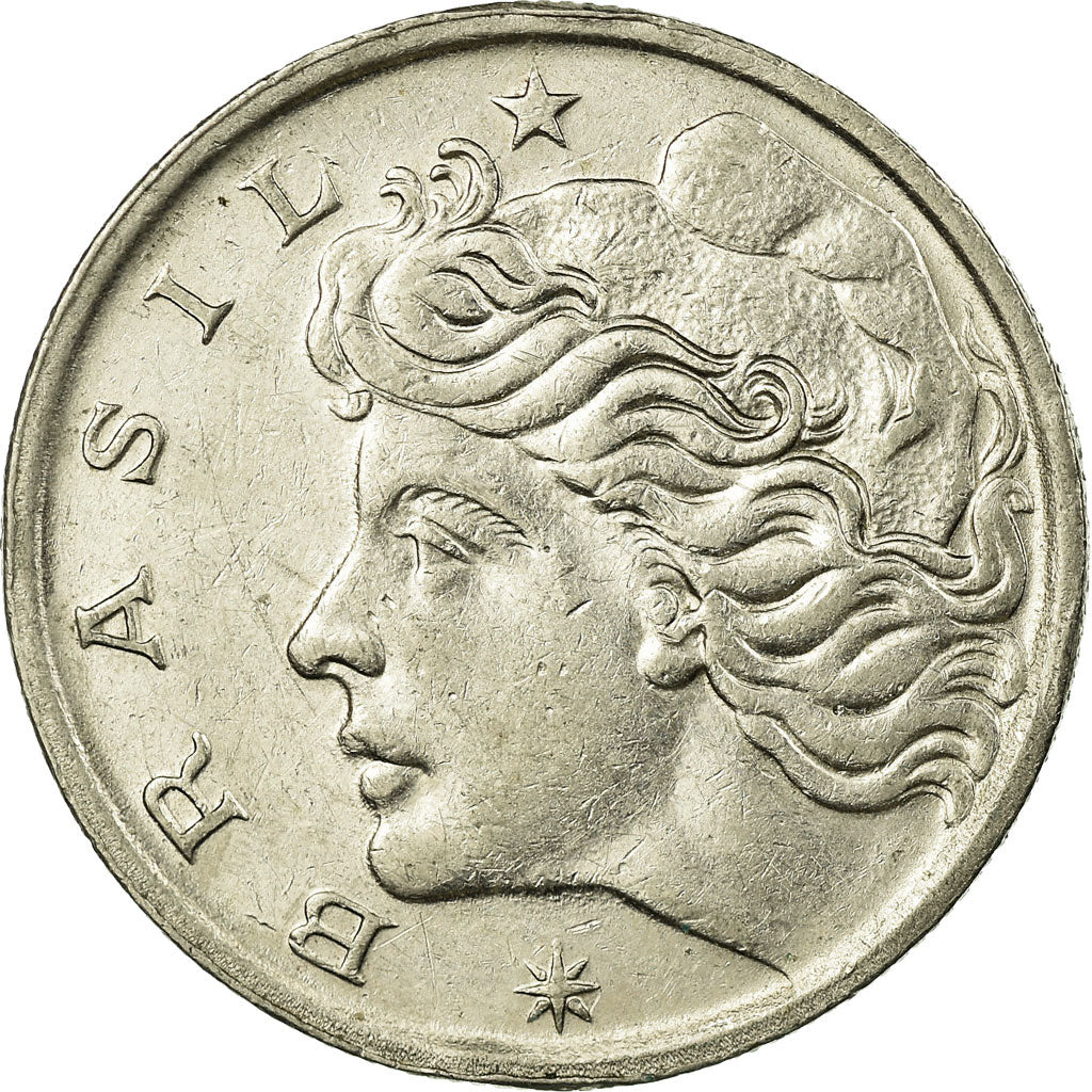 Coin, Brazil, 50 Centavos, 1967, EF(40-45), Nickel, KM:580
