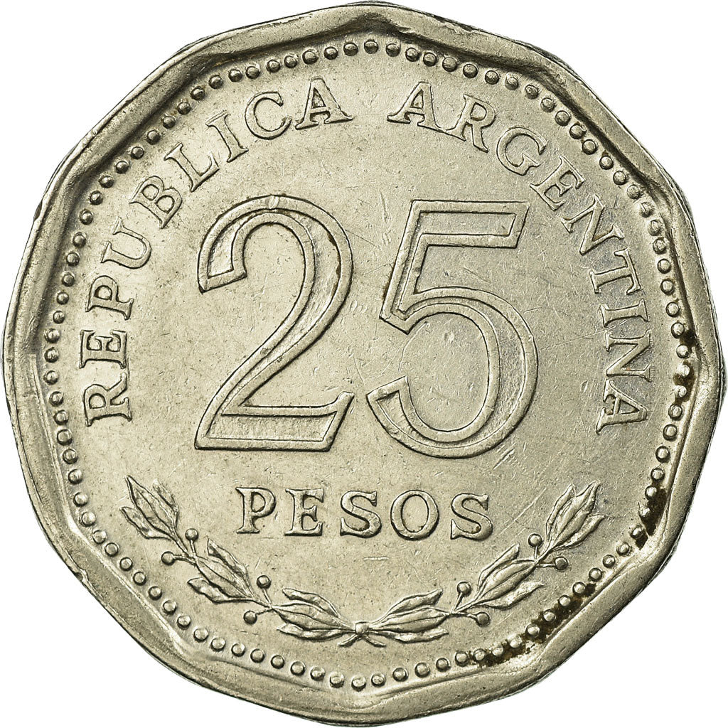 Coin, Argentina, 80th Anniversary - Death of D. Faustino Sarmiento, 25 Pesos