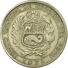 Coin, Peru, 10 Soles, 1971, Lima, EF(40-45), Copper-nickel, KM:255