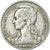 Moneda, Madagascar, 5 Francs, 1953, Paris, MBC, Aluminio, KM:5