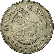 Coin, Bolivia, 25 Centavos, 1972, EF(40-45), Nickel Clad Steel, KM:193