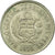 Moneta, Peru, 5 Soles, 1976, Lima, EF(40-45), Miedź-Nikiel, KM:267