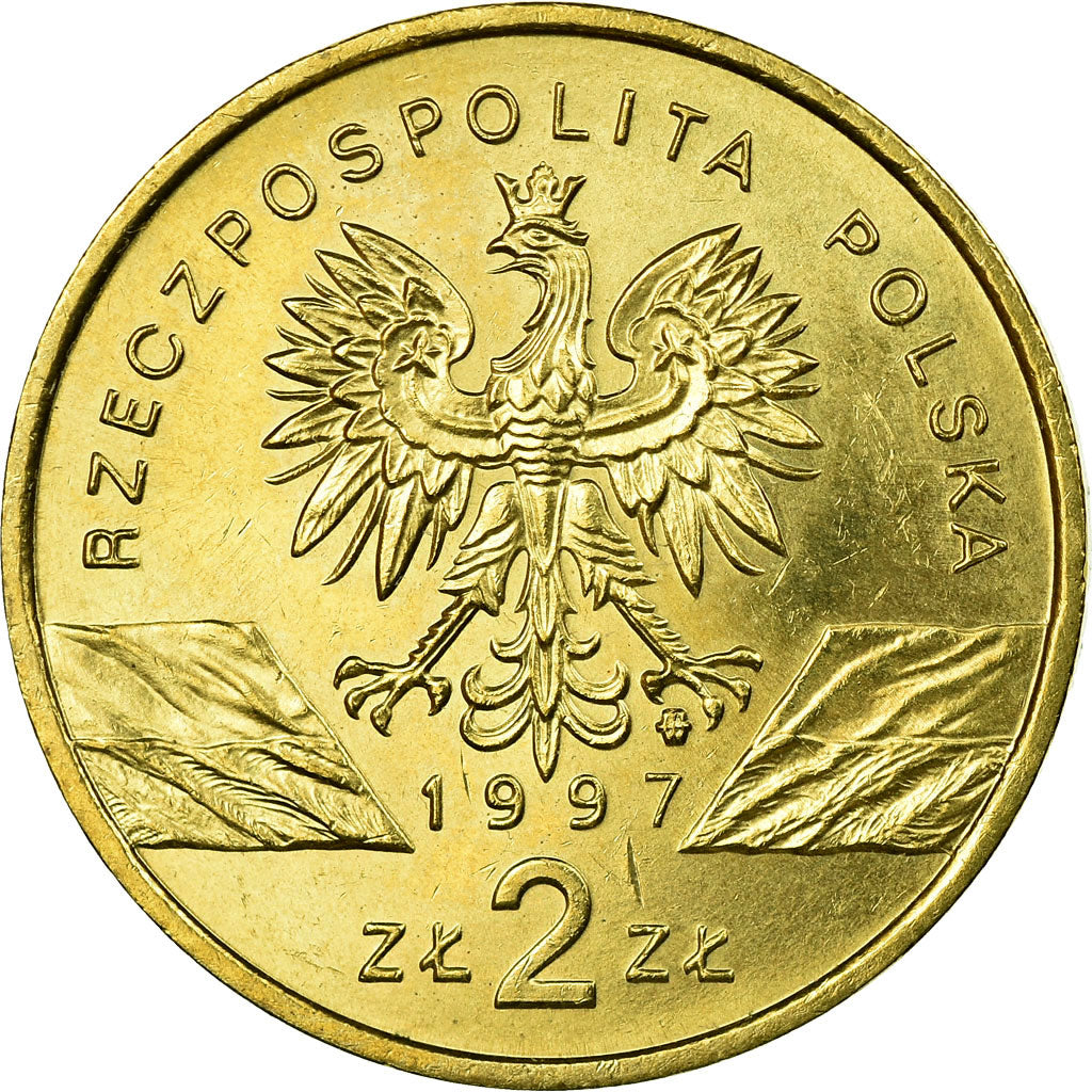 Coin, Poland, Jelonek Rogacz - Lucanus cervus., 2 Zlote, 1997, Warsaw