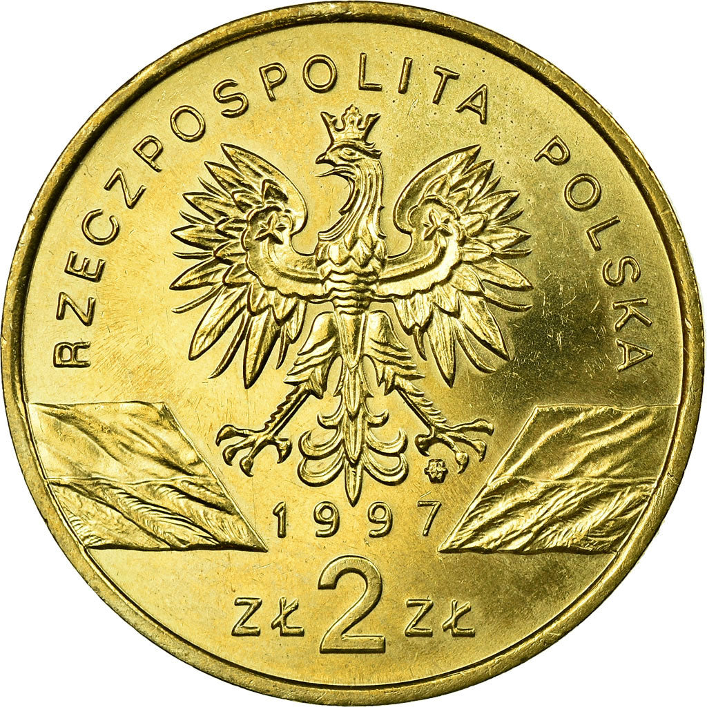 Coin, Poland, Jelonek Rogacz - Lucanus cervus., 2 Zlote, 1997, Warsaw