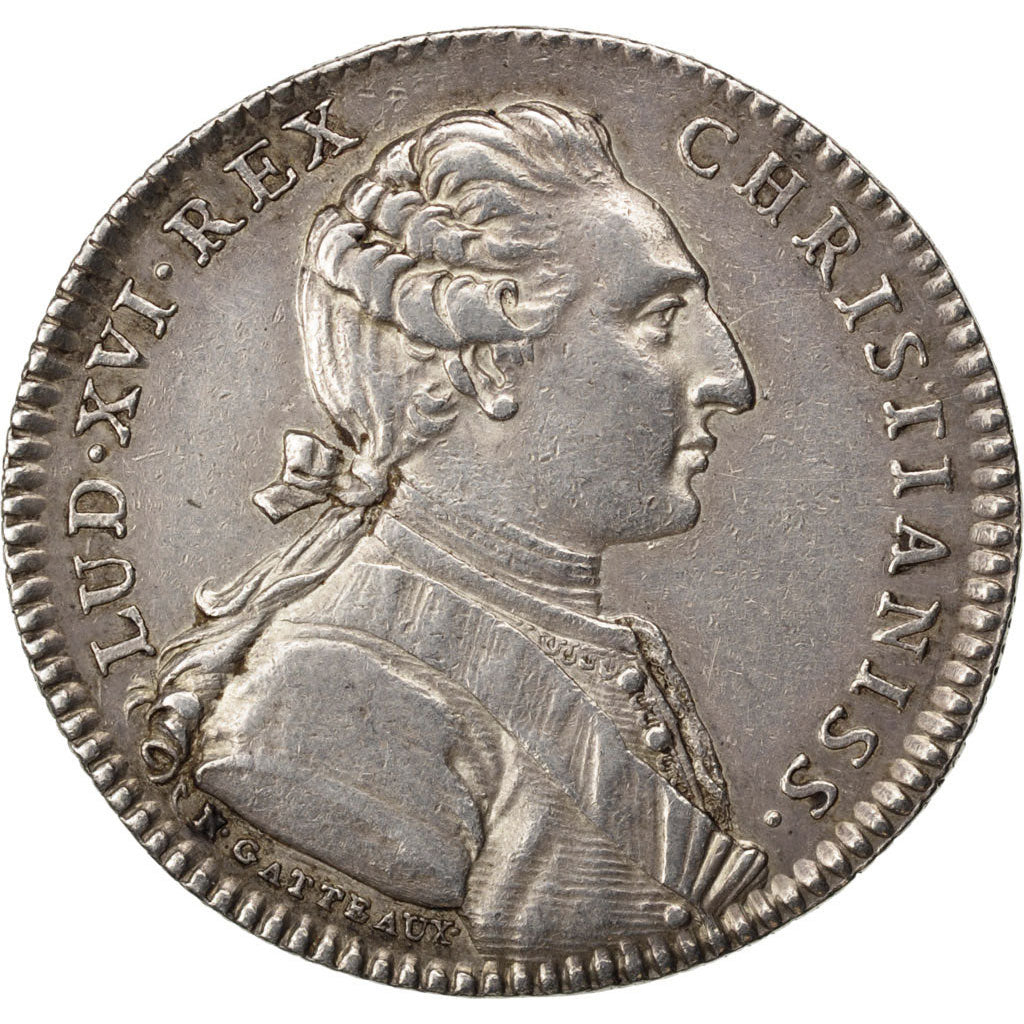 France, Royal, Token, 1776, AU(55-58), Silver, Feuardent #10993, 11.21