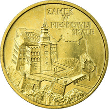 Munten, Polen, Zamek W Pieskowej Skale, 2 Zlote, 1997, Warsaw, ZF+, Tin, KM:331