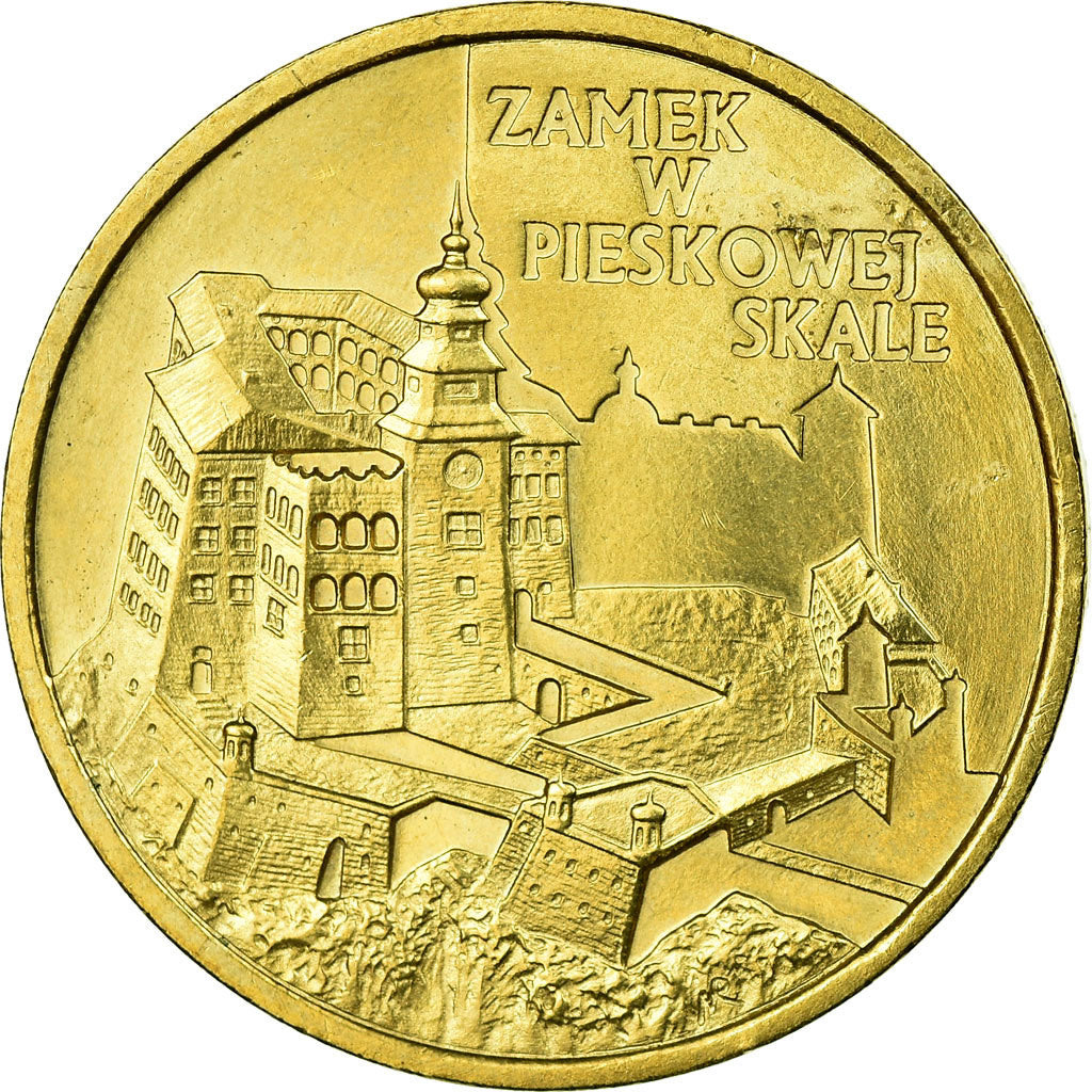 Munten, Polen, Zamek W Pieskowej Skale, 2 Zlote, 1997, Warsaw, PR, Tin, KM:331