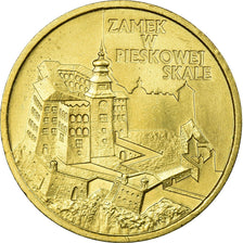 Munten, Polen, Zamek W Pieskowej Skale, 2 Zlote, 1997, Warsaw, ZF+, Tin, KM:331